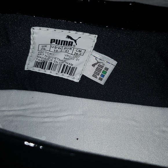 🚫SOLD🚫 Puma Black & White Patent Leather Wedges - Picture 6 of 6